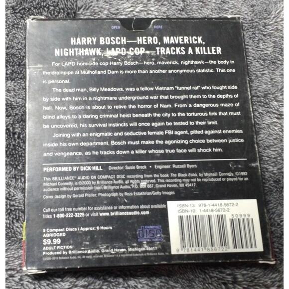 The Black Echo Audiobook by Michael Connelly, Abridged, 5 CDs - Picture 3 of 3